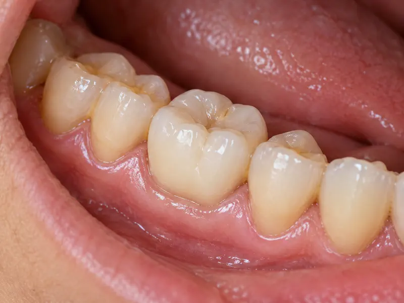 Corona de zirconia integrada de forma natural en un molar en Querétaro