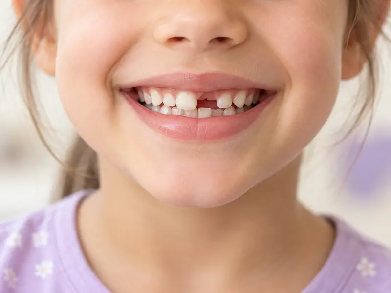 Sonrisa infantil saludable después de atención dental en Querétaro